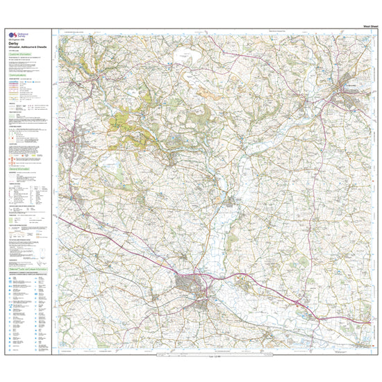 Explorer 259 Derby, Uttoxeter, Ashbourne & Cheadle Map With Digital Version