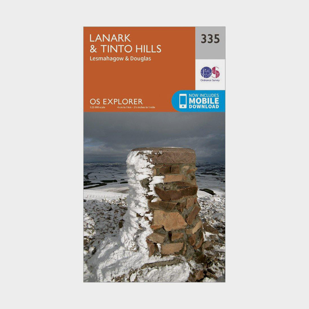 Explorer 335 Lanark & Tinto Hills Map With Digital Version