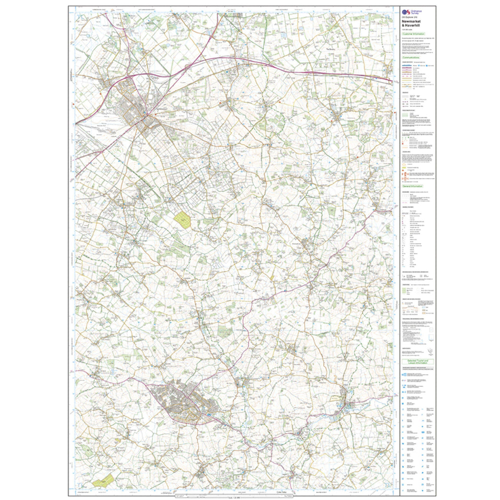 Explorer Active 210 Newmarket & Havehill Map With Digital Version