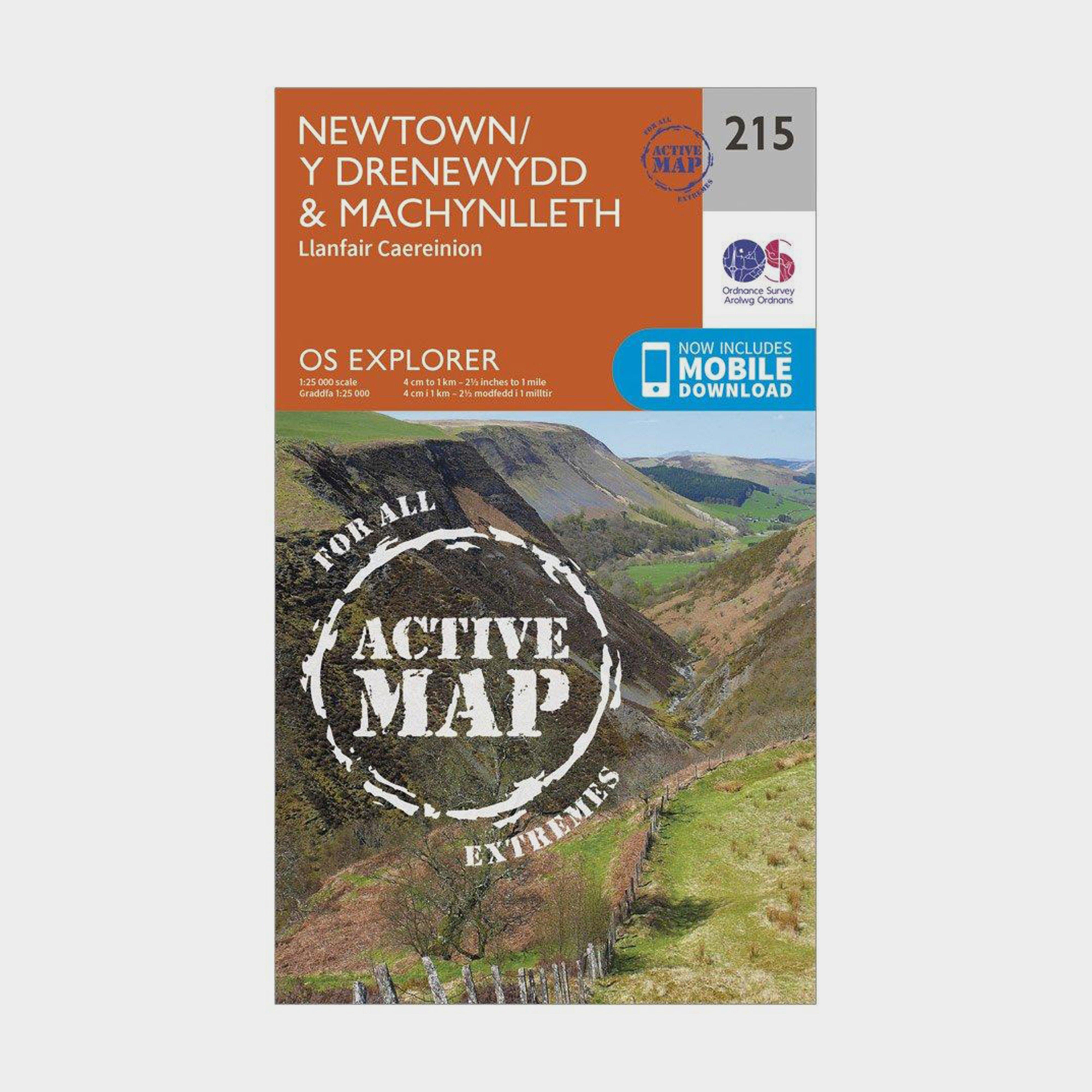 Explorer Active 215 Newton & Llanfair Caereinion Map With Digital Version