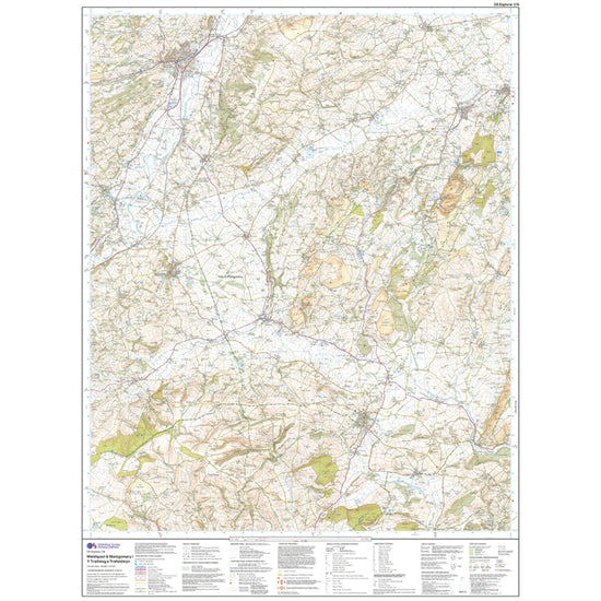 Explorer Active 216 Welshpool & Montgomery Map With Digital Version
