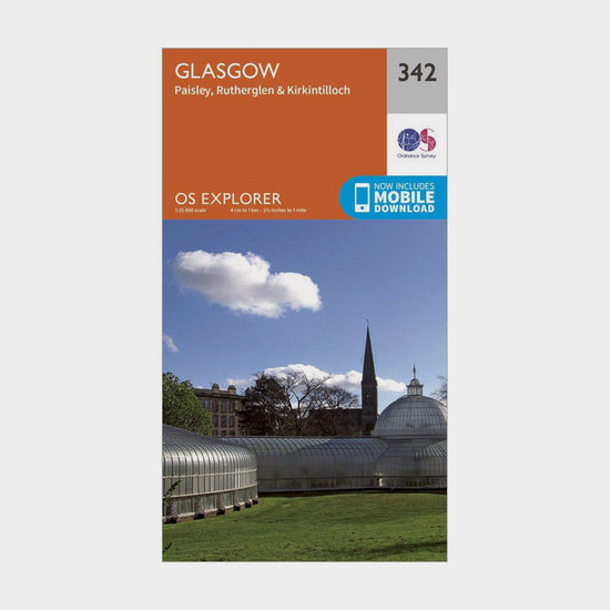 Explorer 342 Glasgow Map With Digital Version