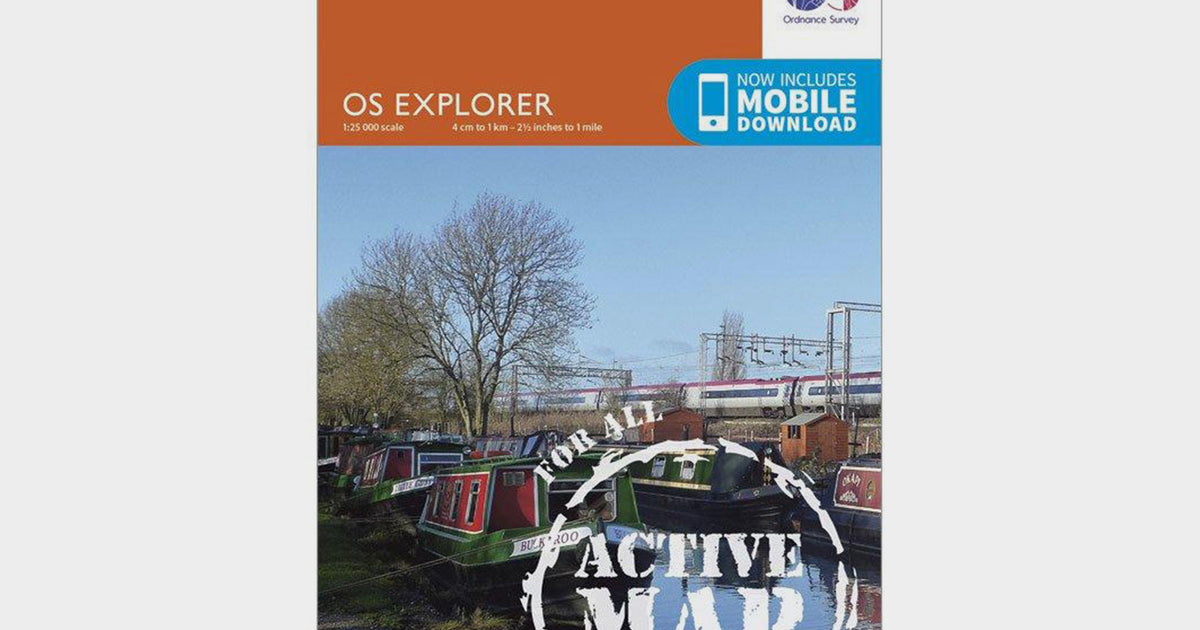 Ordnance Survey Explorer Active 222 Rugby & Daventry Map With Digital ...