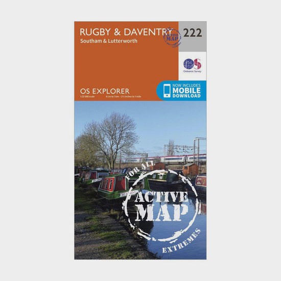 Explorer Active 222 Rugby & Daventry Map With Digital Version
