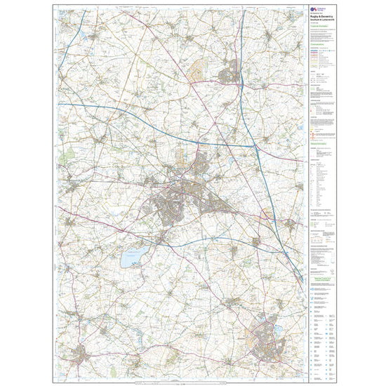 Explorer Active 222 Rugby & Daventry Map With Digital Version
