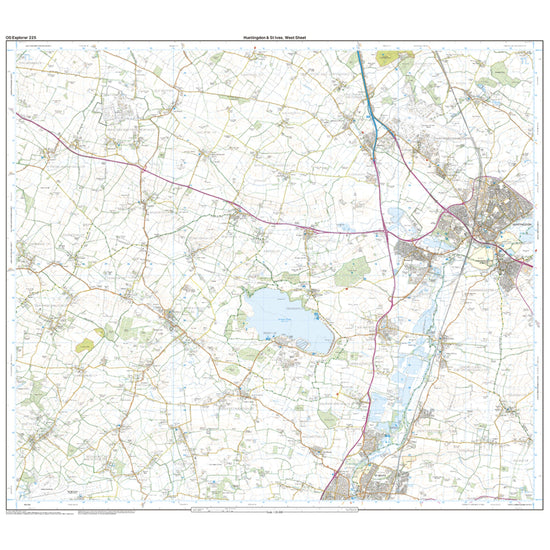 Explorer Active 225 Huntingdon & St Ives Map With Digital Version