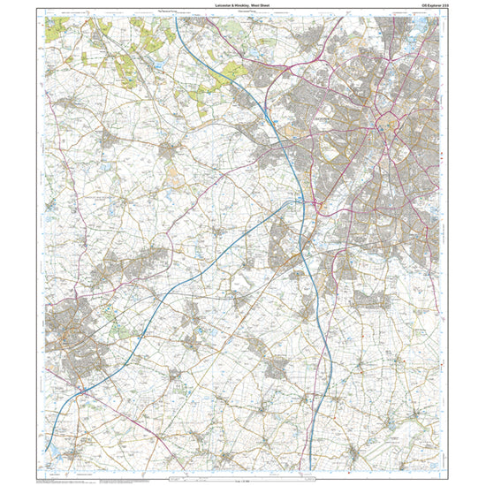 Explorer Active 233 Leicester & Hinckley Map With Digital Version