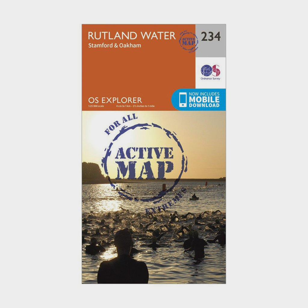 Explorer Active 234 Rutland Water Map With Digital Version