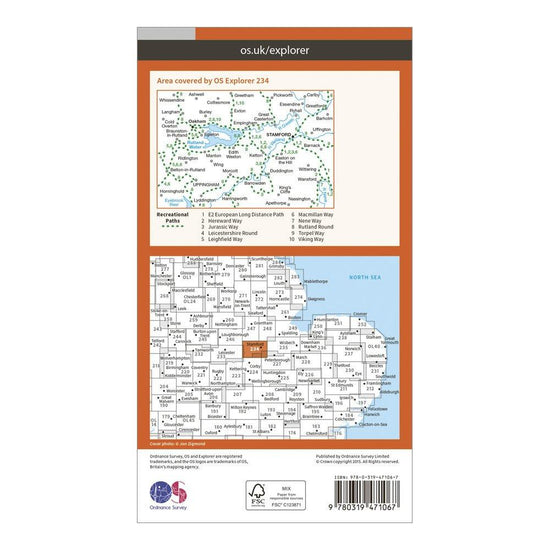 Explorer Active 234 Rutland Water Map With Digital Version