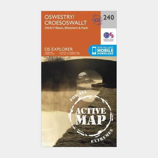 Explorer Active 240 Oswestry Map With Digital Version
