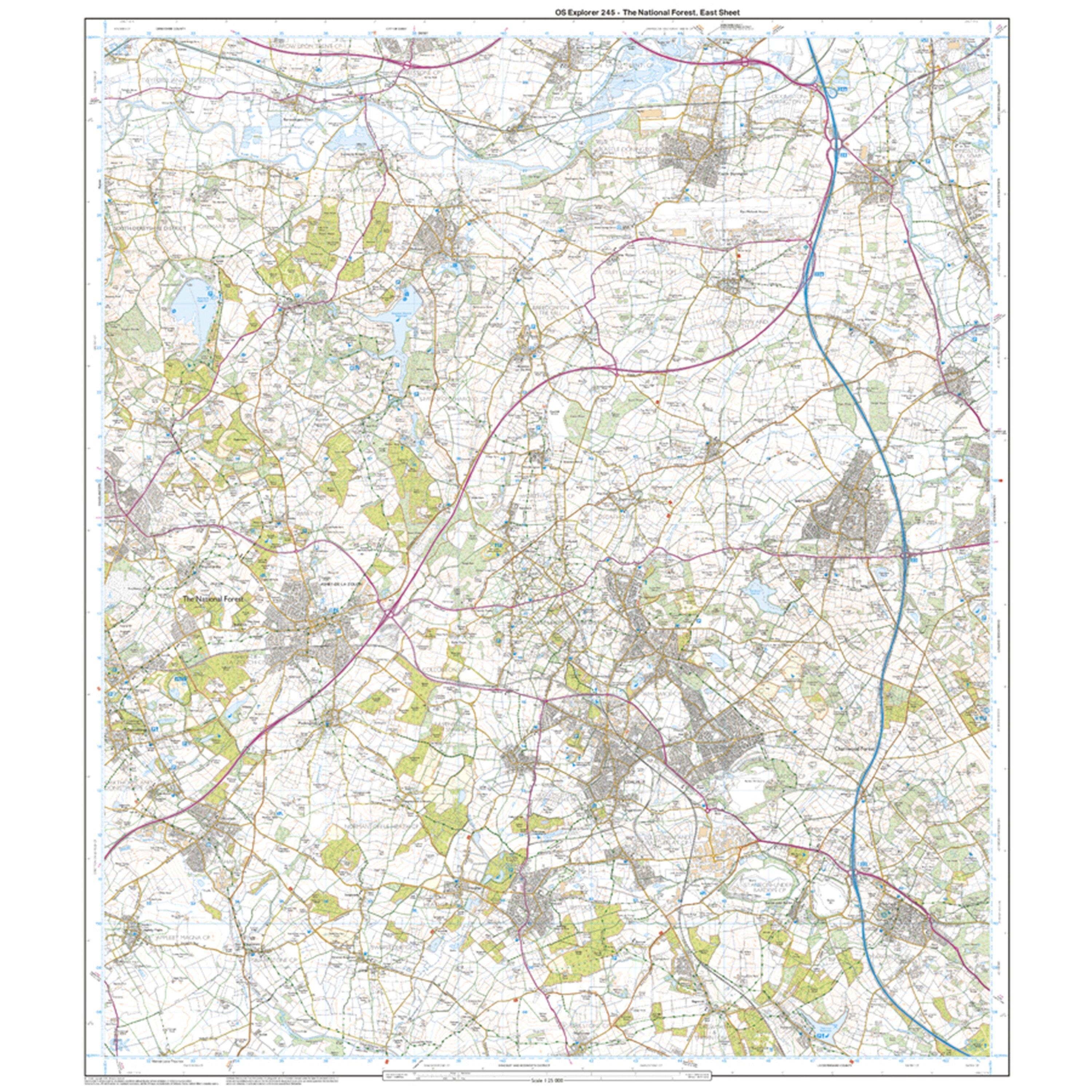 Explorer Active 245 The National Forest Map With Digital Version