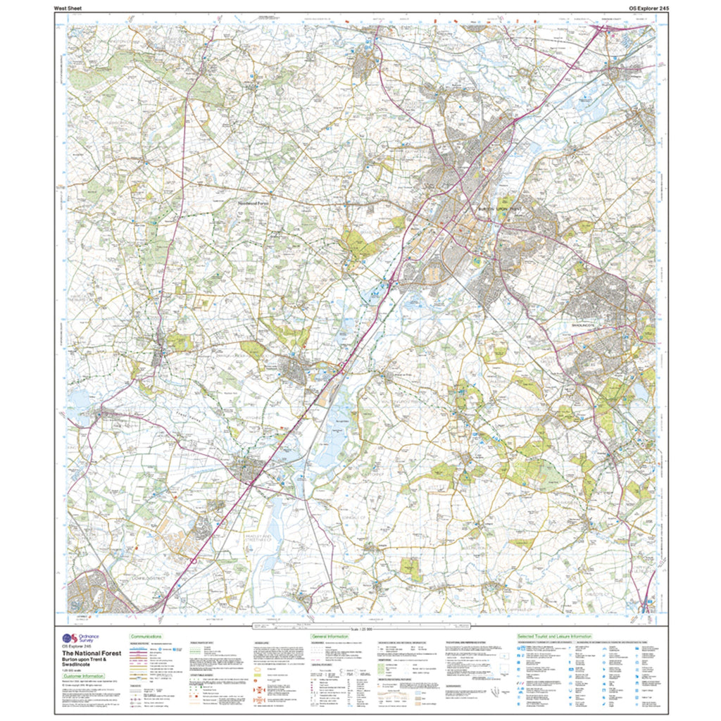 Explorer Active 245 The National Forest Map With Digital Version