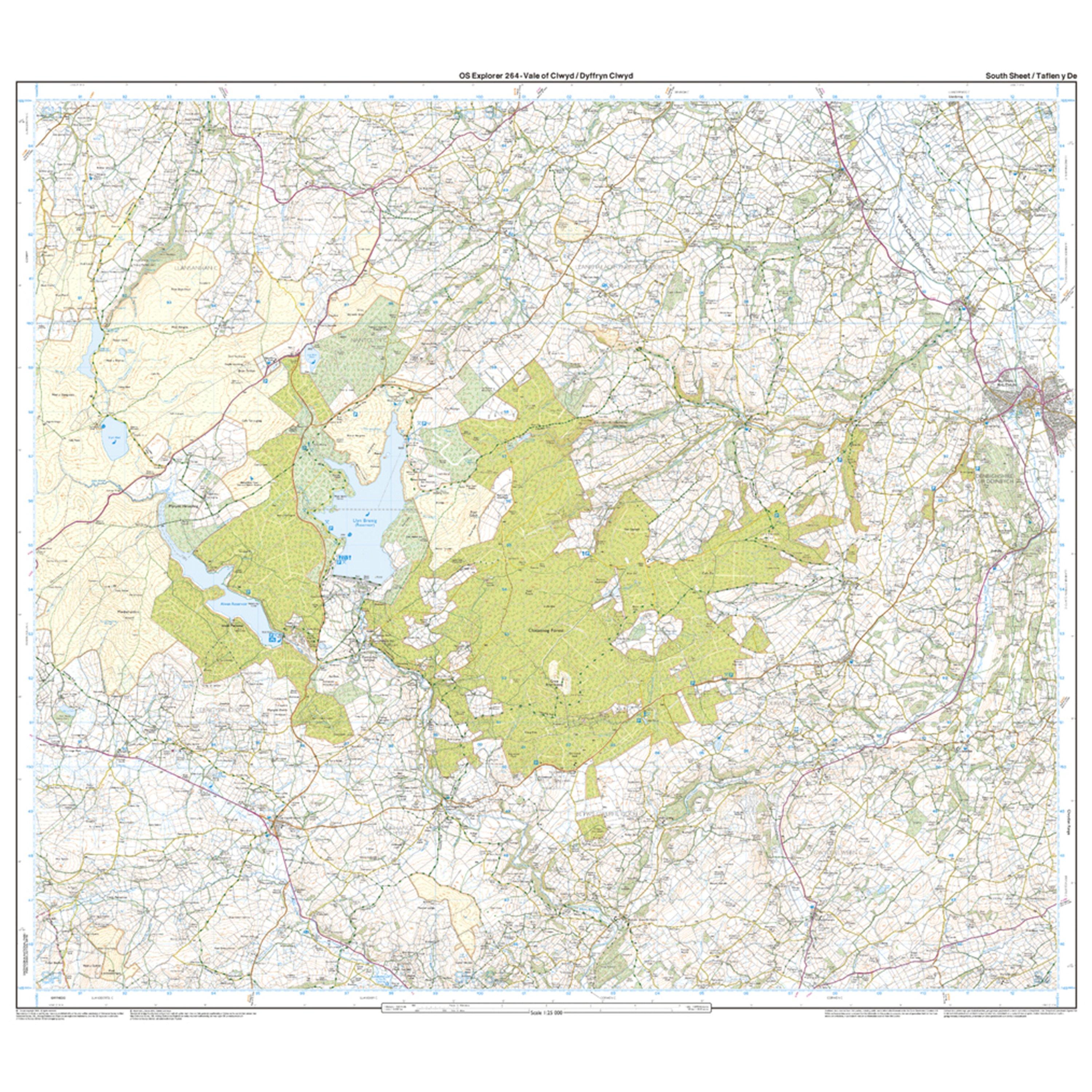 Explorer Active 264 Vale of Clwyd, Rhyl, Denbigh & Ruthin Map With Digital Version