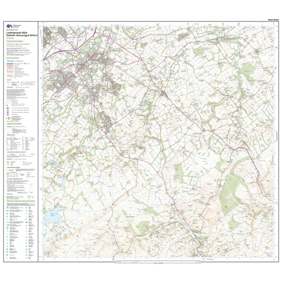 Explorer 345 Lammermuir Hills Map With Digital Version