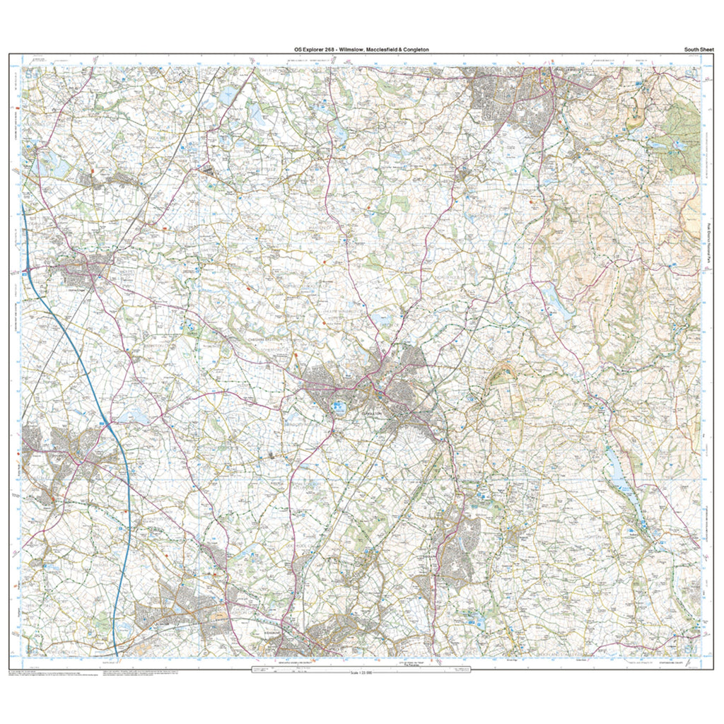Explorer Active 268 Wilmslow, Macclesfield & Congleton Map With Digital Version