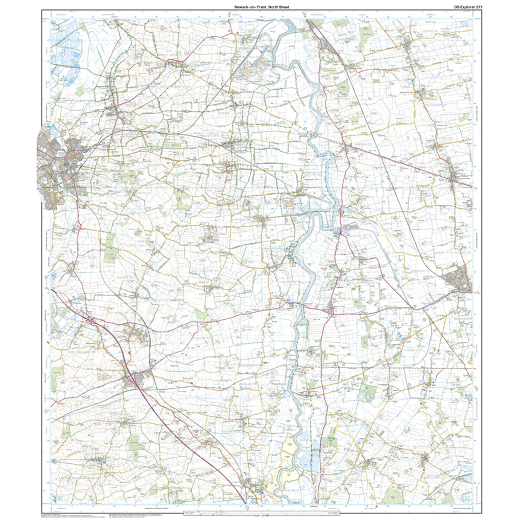 Explorer Active 271 Newark-on-Trent Map With Digital Version