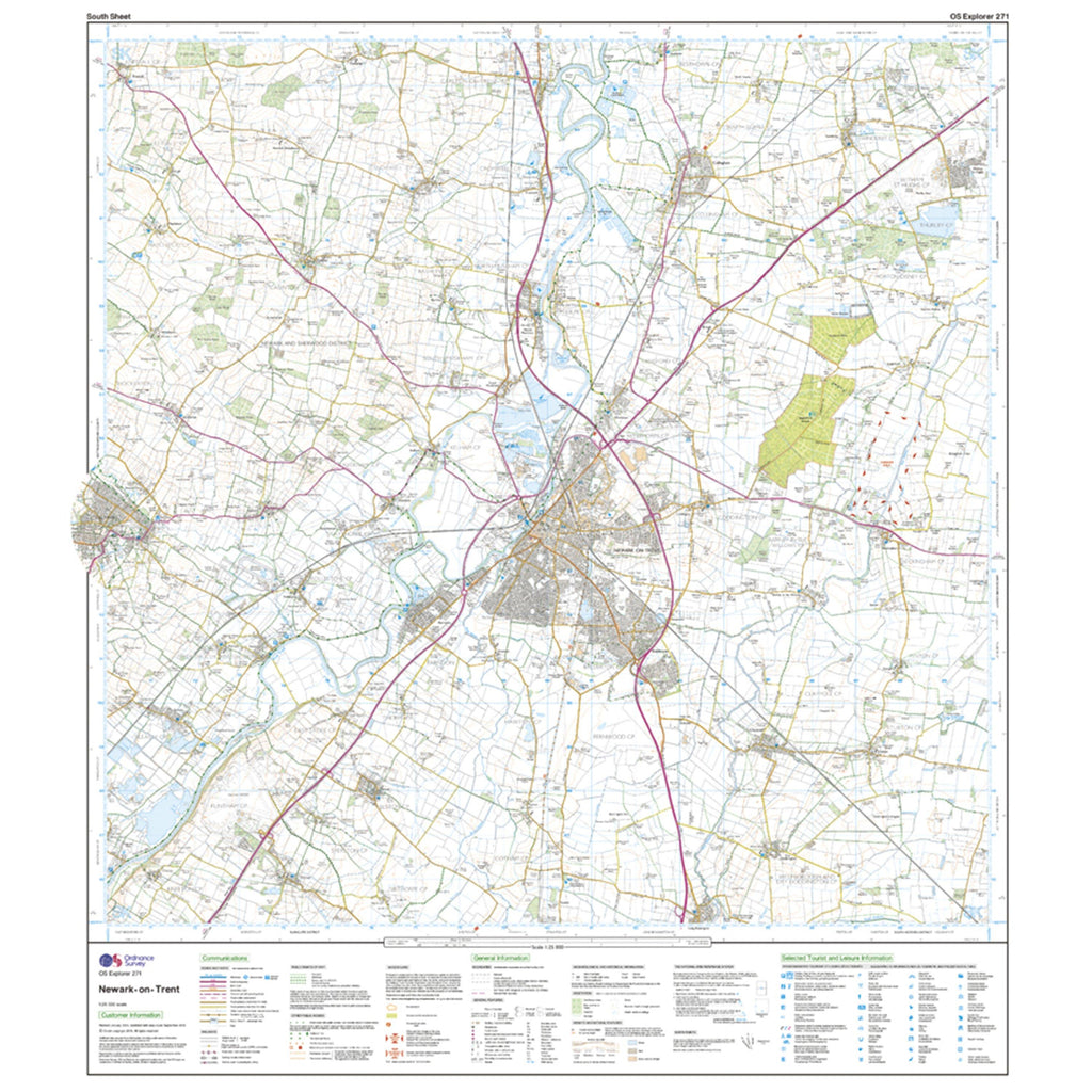 Explorer Active 271 Newark-on-Trent Map With Digital Version