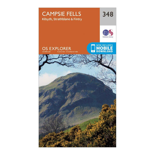 Ordnance Survey Explorer 348 Campsie Fells Map With Digital Version ...