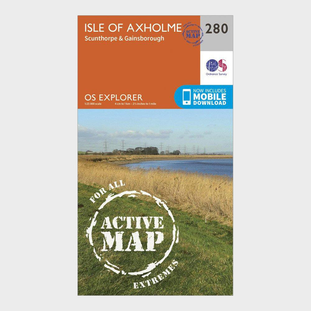 Explorer Active 280 Isle of Axholme, Scunthorpe & Gainsborough Map With Digital Version