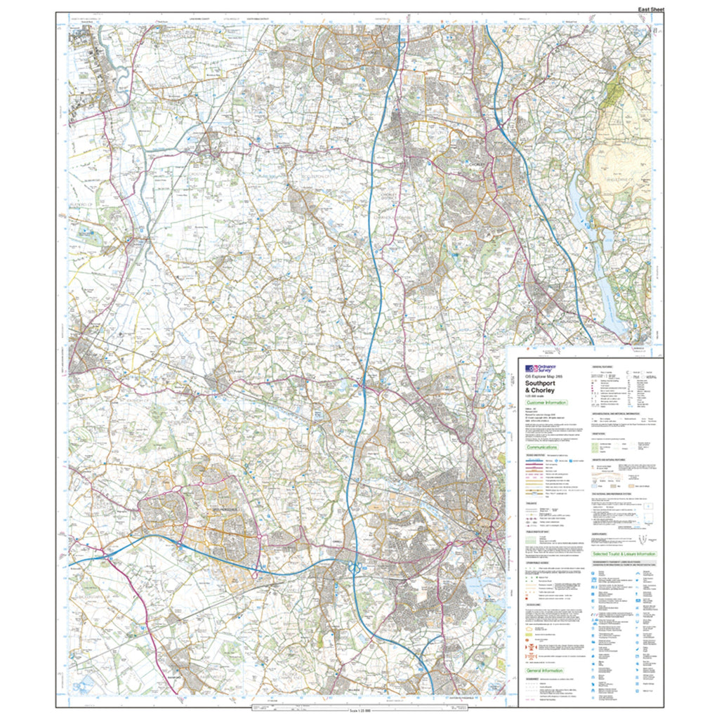 Explorer Active 285 Southport & Chorley Map With Digital Version