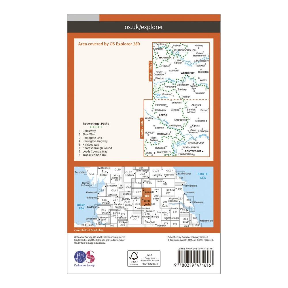 Explorer Active 289 Leeds Map With Digital Version