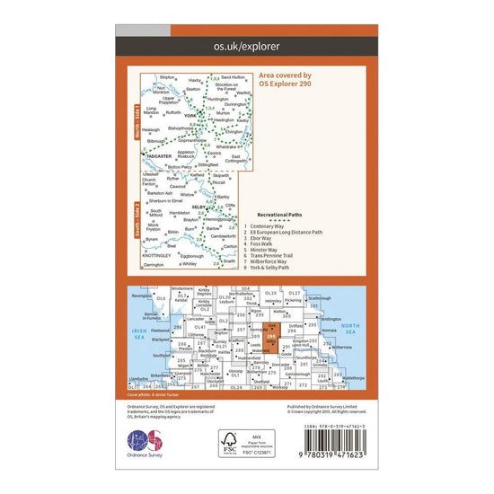 Explorer Active 290 York Map With Digital Version