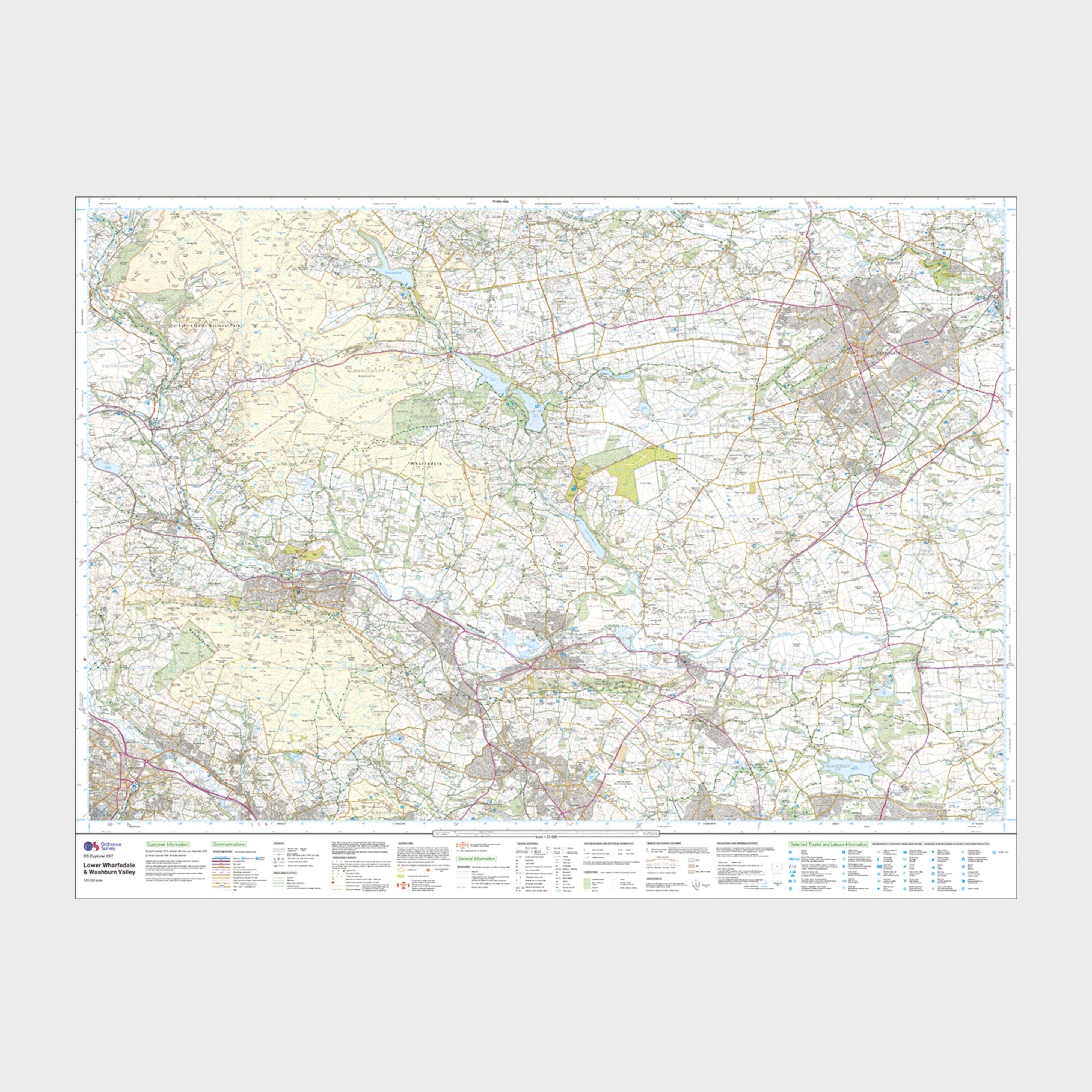 Explorer Active 297 Lower Wharfedale & Washburn Valley Map With Digital Version