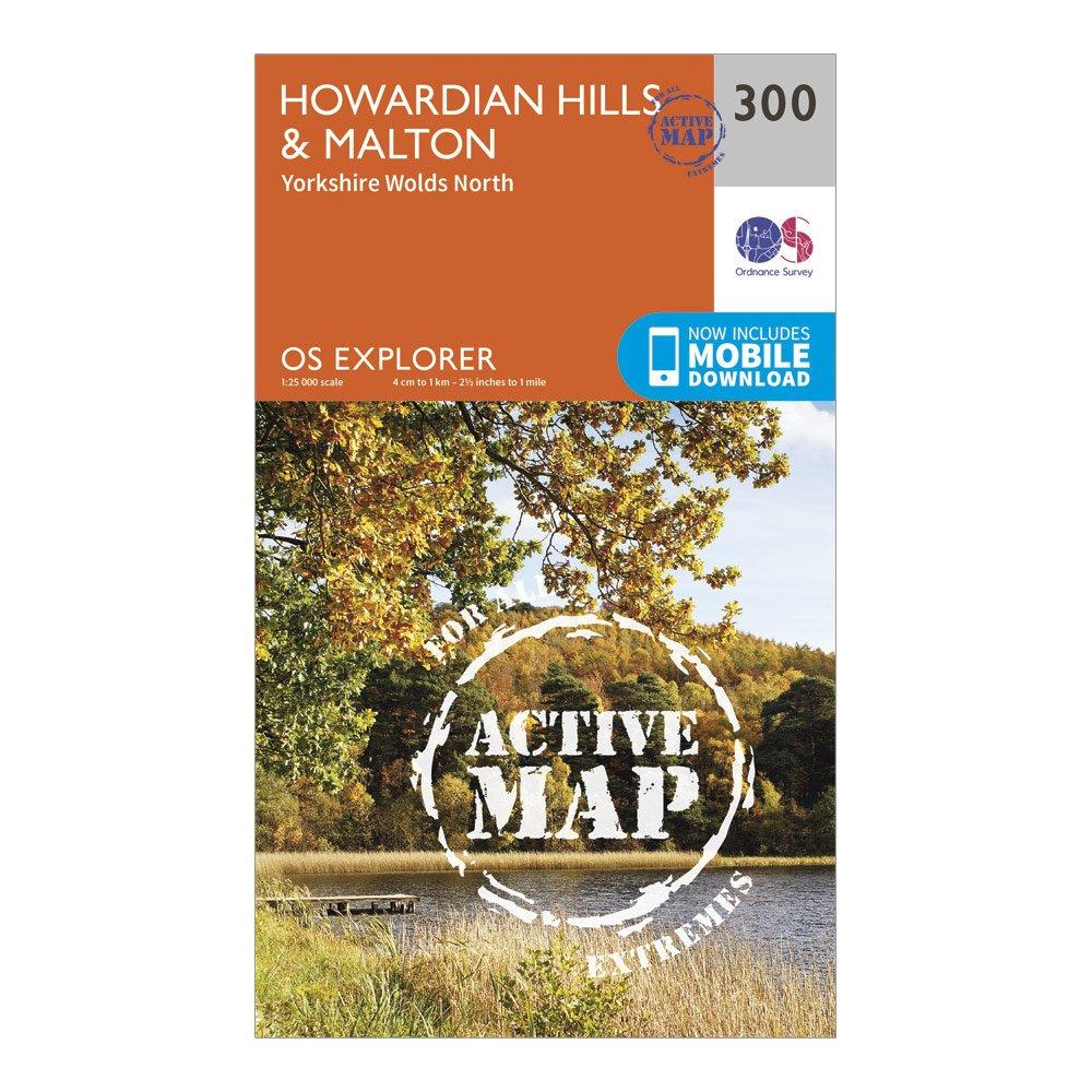 Map Rillington Malton Ordnance Survey Explorer Active 300 Howardian Hills & Malton Map With ...