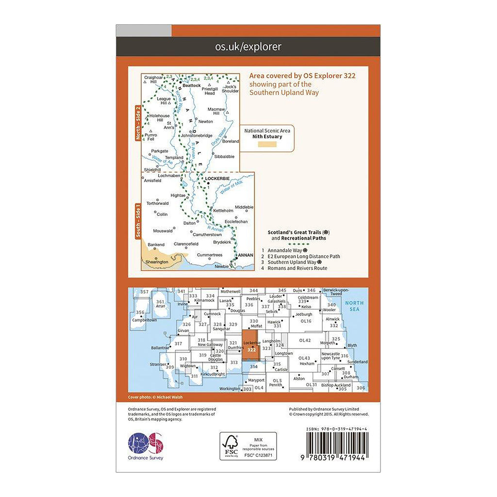 Explorer Active 322 Annandale Map With Digital Version