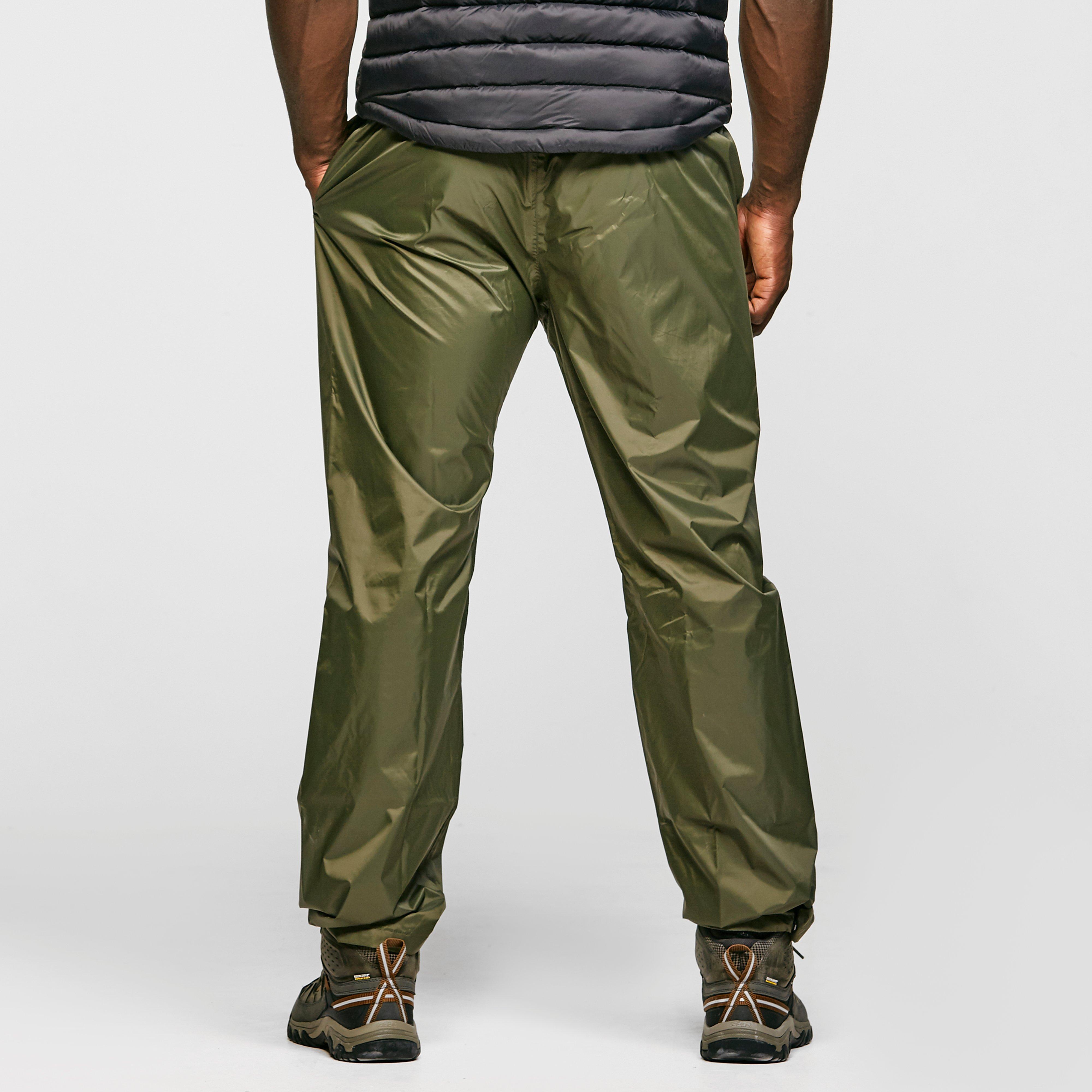 Mens Waterproof Packable Pants Green