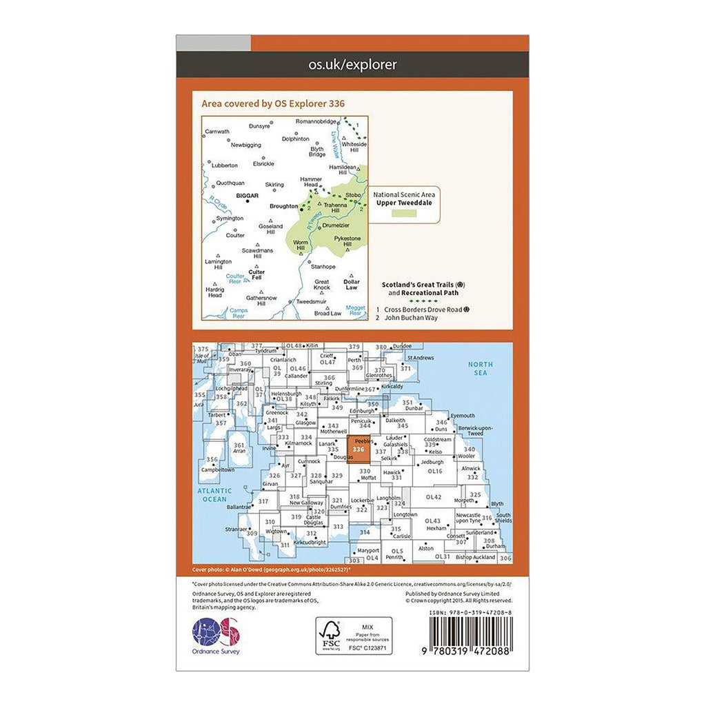 Explorer Active 336 Biggar & Broughton Map With Digital Version