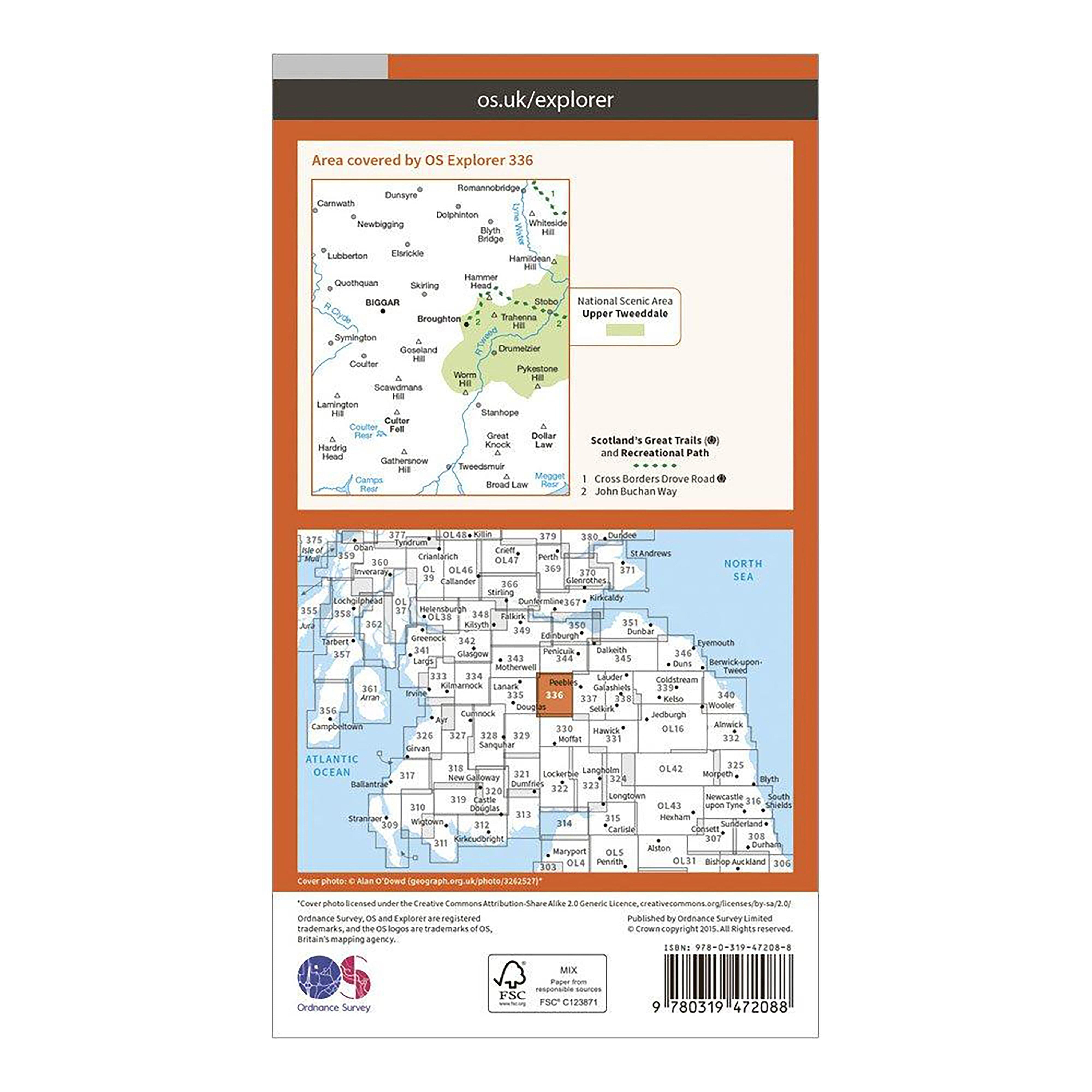 Explorer Active 336 Biggar & Broughton Map With Digital Version