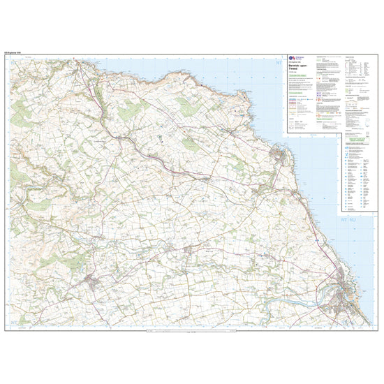 Explorer Active 346 Berwick-upon-Tweed Map With Digital Version