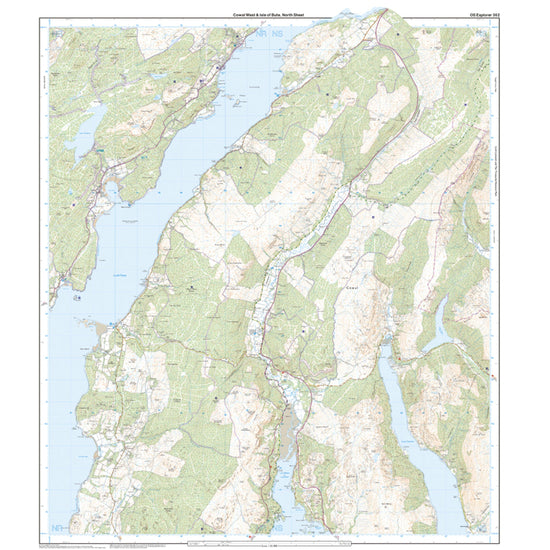 Explorer 362 Cowal West & Isle of Bute Map With Digital Version