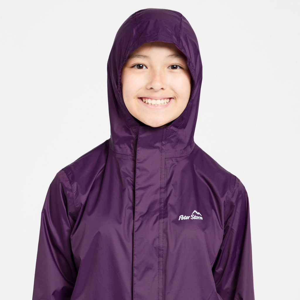 Kid’s Hooded Packable Waterproof Jacket