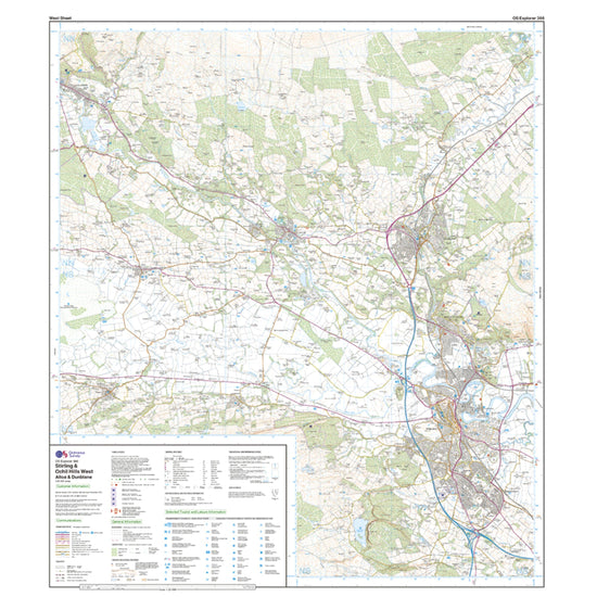 Explorer 366 Stirling & Ochil Hills Map With Digital Version