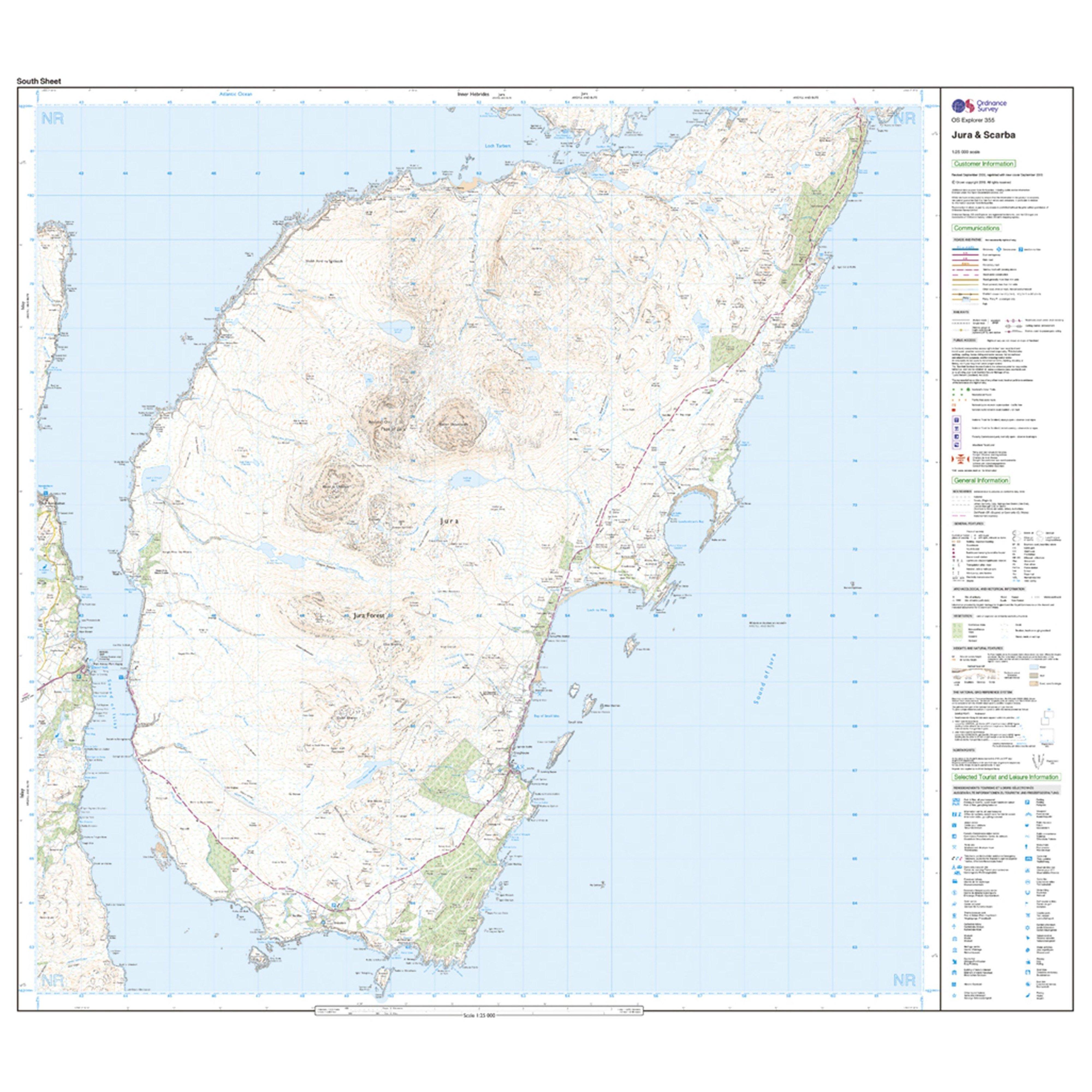 Explorer Active 355 Jura & Scarba Map With Digital Version
