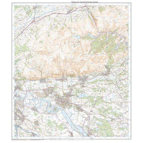 Explorer Active 366 Stirling & Ochil Hills West Map With Digital Version