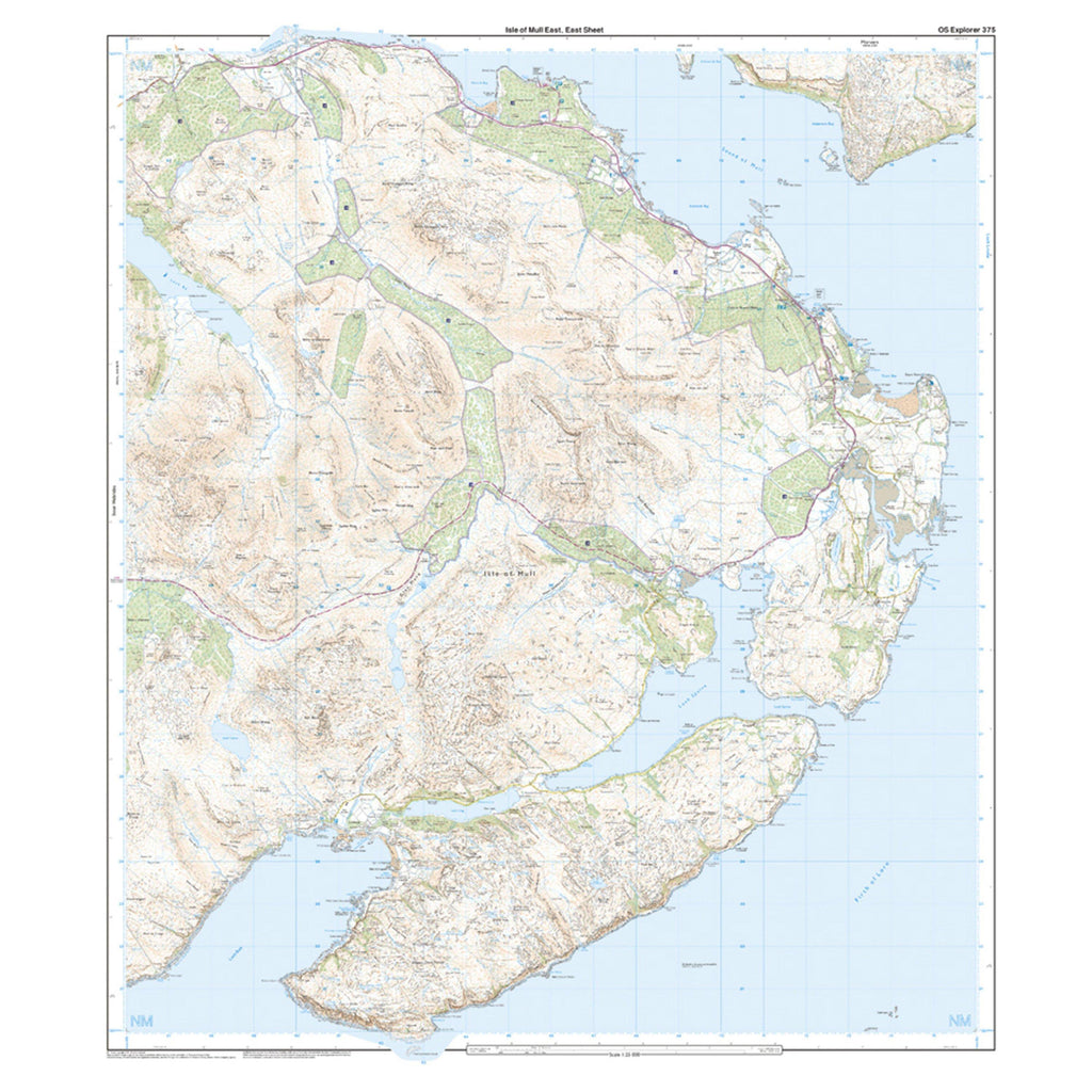 Explorer Active 375 Isle of Mull East Map With Digital Version