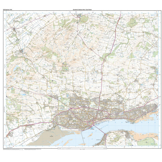 Explorer Active 380 Dundee & Sidlaw Hills Map With Digital Version