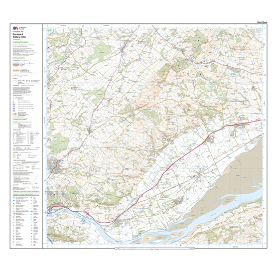 Explorer 380 Dundee & Sidlaw Hills Map With Digital Version