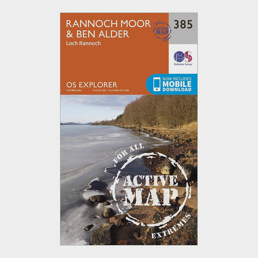 Explorer Active 385 Rannoch Moor & Ben Alder Map With Digital Version