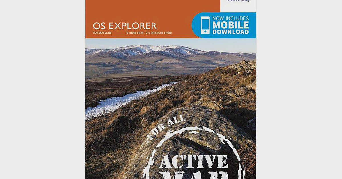 Ordnance Survey Explorer Active 389 Forfar, Brechin & Edzell Map With ...