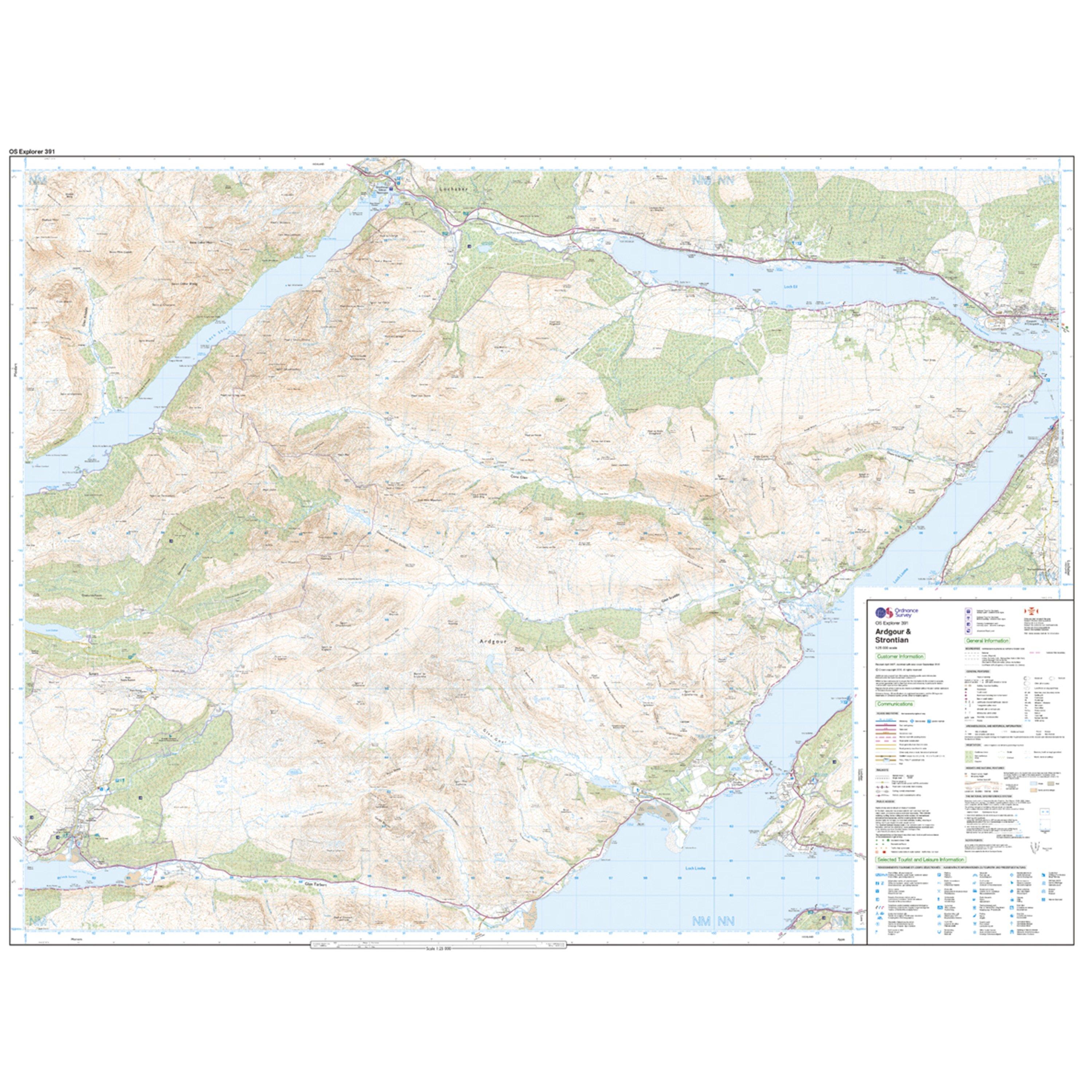 Explorer 391 Ardgour & Strontian Map With Digital Version
