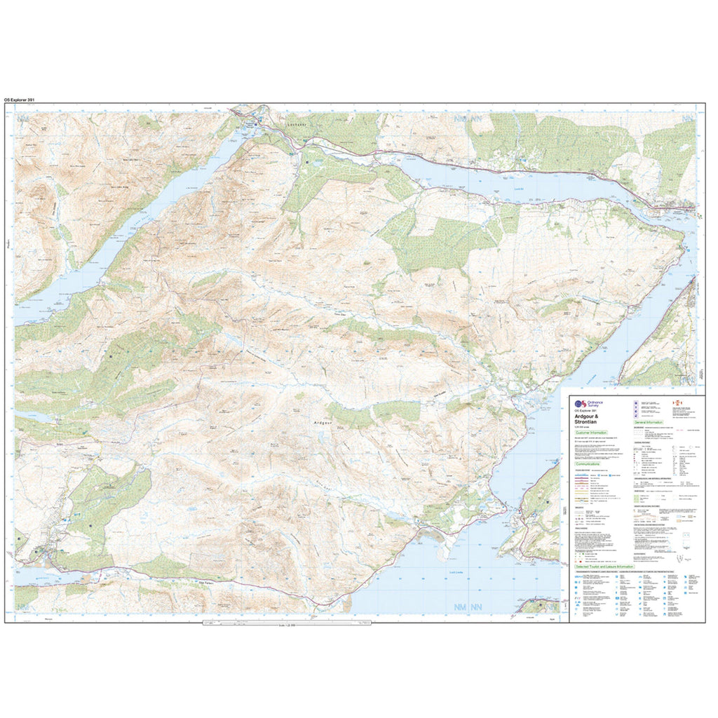 Explorer Active 391 Ardgour & Strontian Map With Digital Version