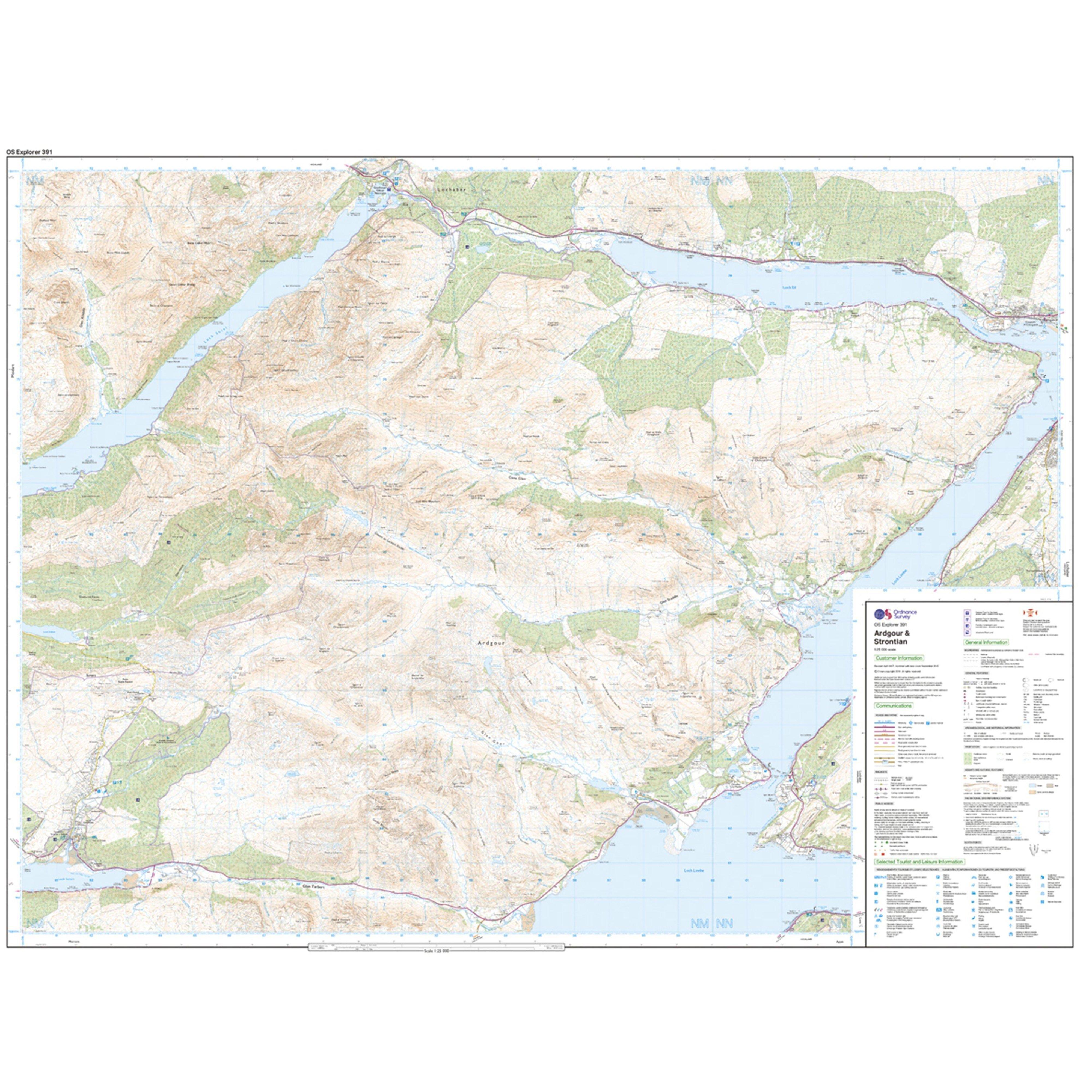 Explorer Active 391 Ardgour & Strontian Map With Digital Version