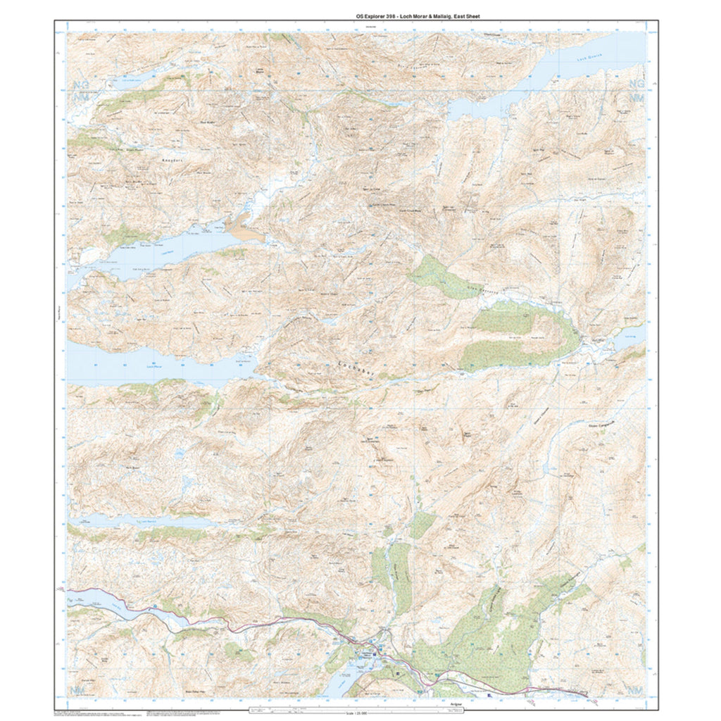 Explorer 398 Loch Morar & Mallaig Map With Digital Version