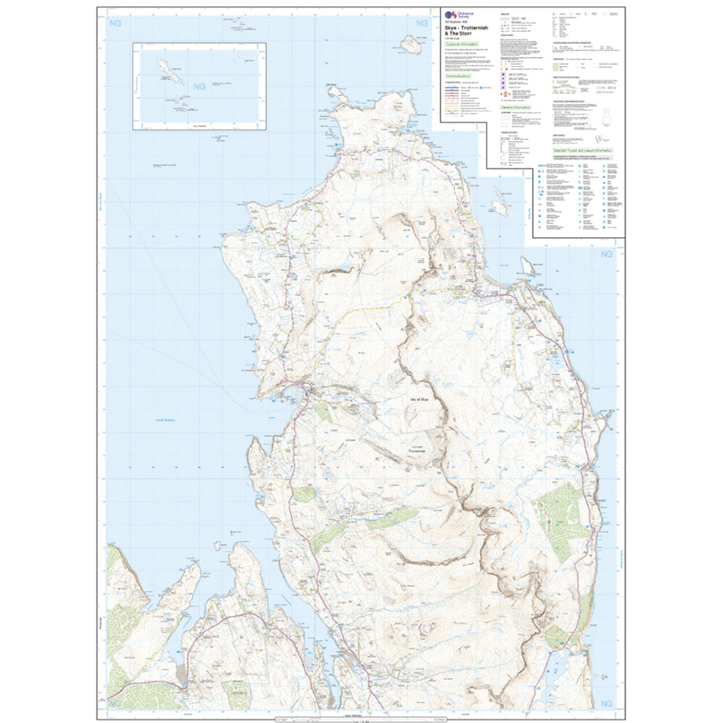 Explorer 408 Skye - Trotternish & The Storr Map With Digital Version