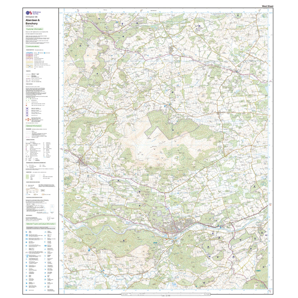 Explorer Active 406 Aberdeen & Banchory Map With Digital Version