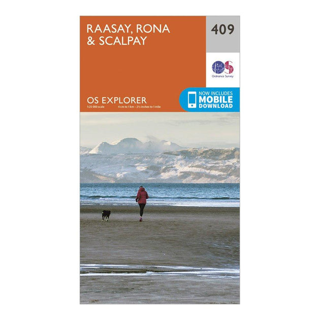Ordnance Survey Explorer 409 Raasay, Rona & Scalpay Map With Digital ...